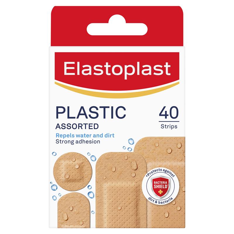 Elastoplast Plastic Assorted Plasters - 40 Strips
