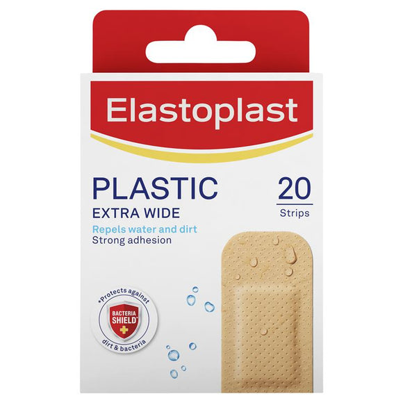 Elastoplast Plastic Strips Extra Wide 20 Pack