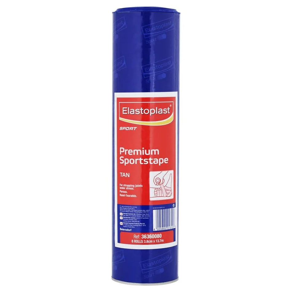 Elastoplast Premium Rigid Strapping Tape Tan 3.8cm x 13.7m 8 Rolls