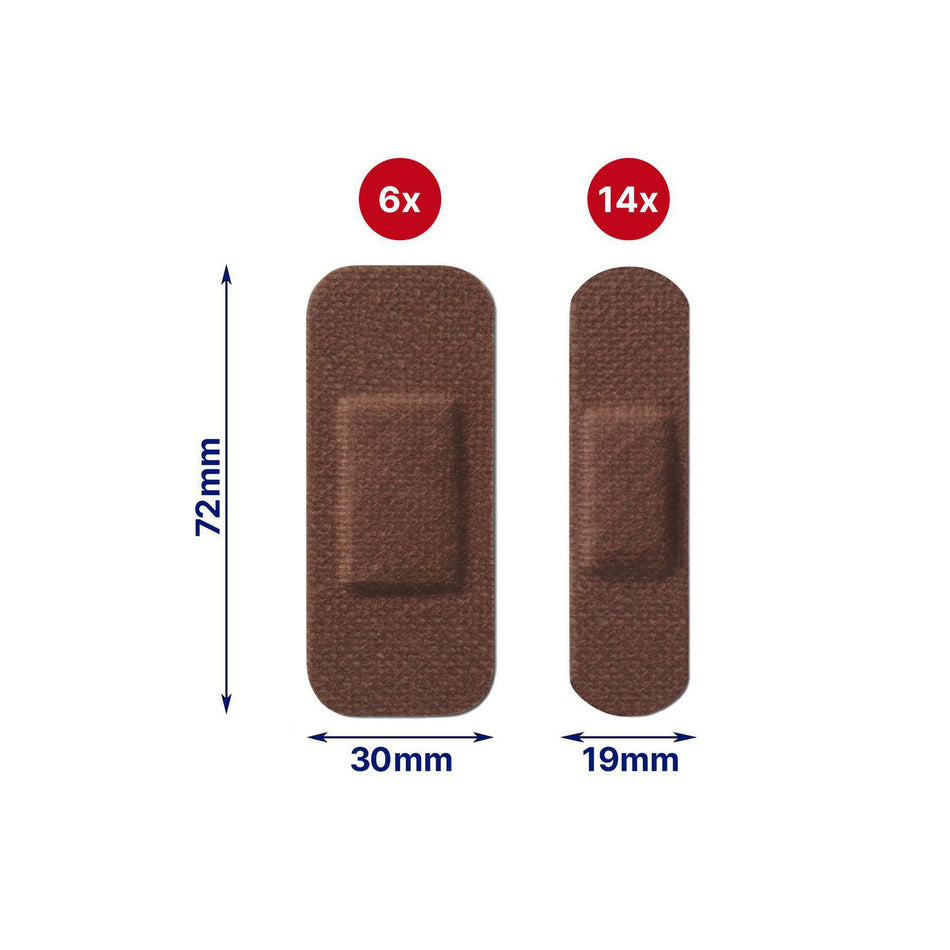 Elastoplast Sensitive Dark Plasters 20 Strips