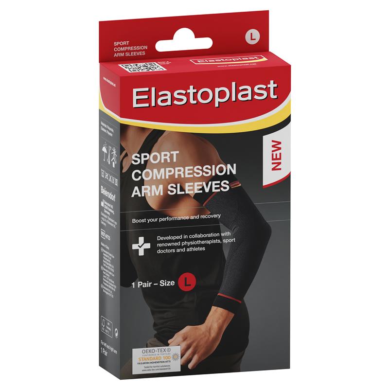 Elastoplast Sport Compression Arm Sleeves 1 Pair Large