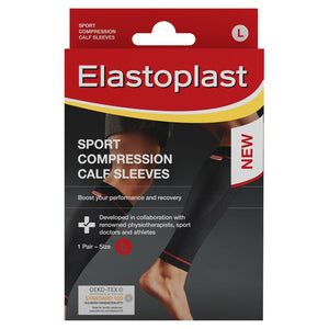 Elastoplast Sport Compression Calf Sleeves 1 Pair Large
