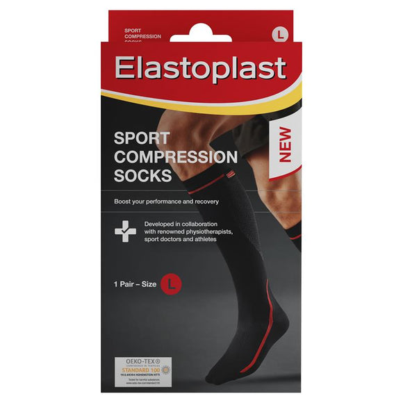 Elastoplast Sport Compression Socks 1 Pair Large