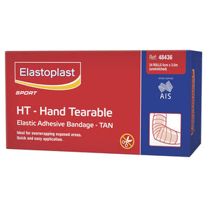 Elastoplast Sport Hand Tearable Elastic Adhesive Bandage 5cm x 3.5cm - 24 Rolls