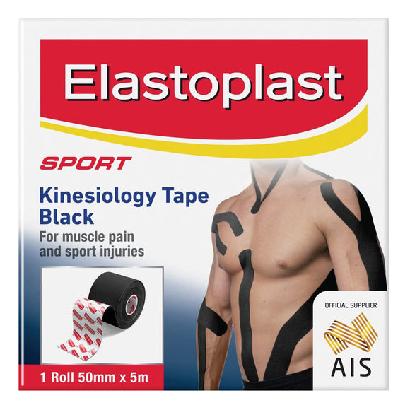 Elastoplast Sport Kinesiology Tape Black 1 Pack