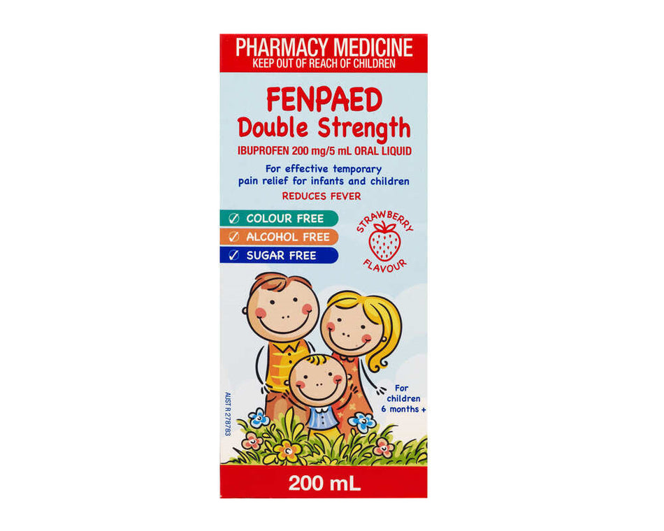 Fenpaed Double Strength Ibuprofen Liquid 200mL