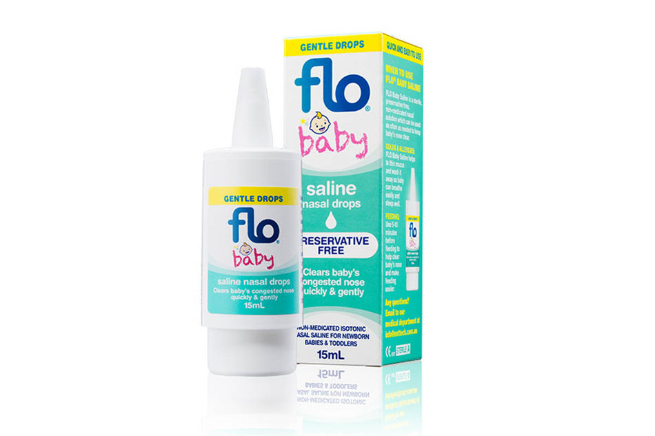 Flo Baby Saline Plus Nasal Drops 15ml