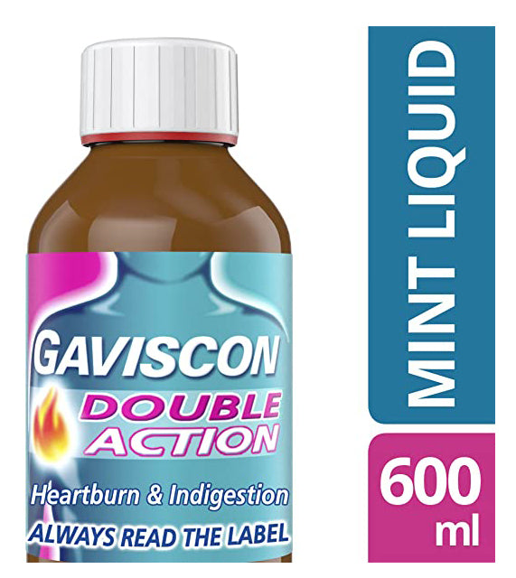 Gaviscon Dual Action Peppermint Liquid 600ml