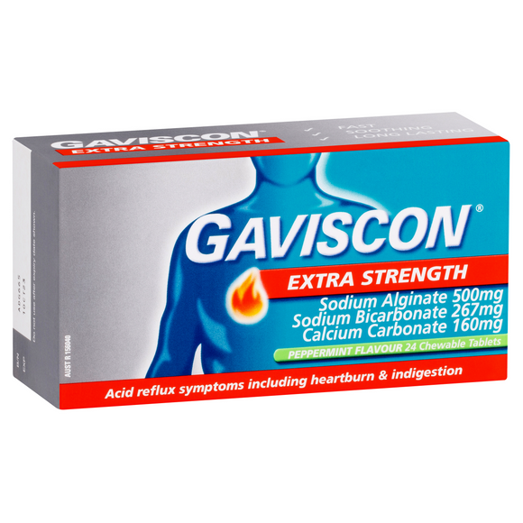 Gaviscon Gaviscon Extra Strength 24 Chewable Tablets