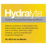 Hydralyte Tropical Flavoured Electrolyte 16 Ice Blocks