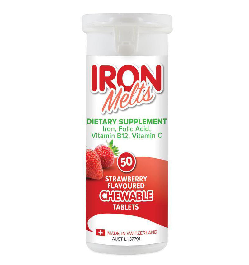 Iron Melts Chewable Tablets 50 Packs
