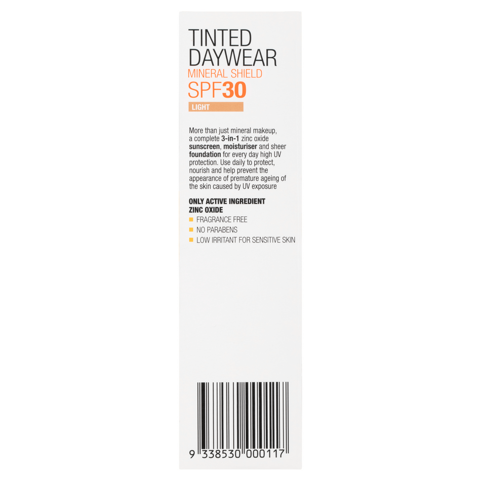 Invisible Zinc Tinted Daywear - Light - SPF 30+ 50g