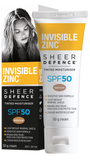 Invisible Zinc Sheer Defence Tinted Moisturiser SPF50 MEDIUM - 50g