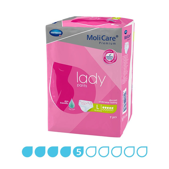 MoliCare Premium Lady Pants 5 Drops Large 7 Pants x 8 Packs