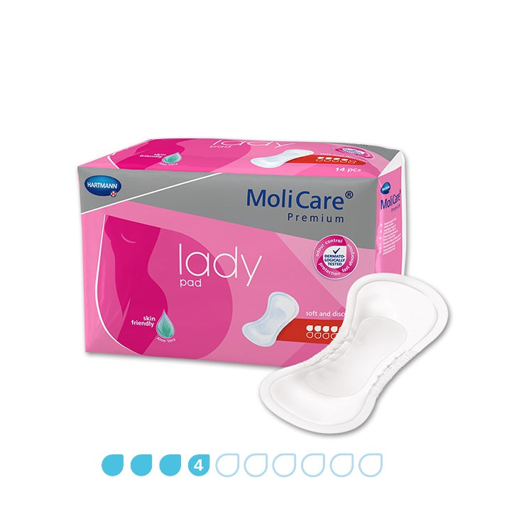 MoliCare Premium Lady Pad 4 Drops 14 Pads x 12 Packs