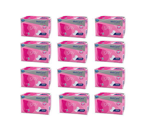 MoliCare Premium Lady Pad 5 Drops 14 Pads x 12 Packs