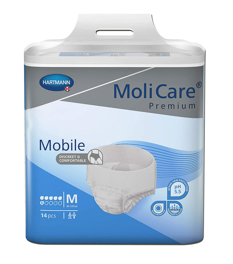 MoliCare Premium Mobile 6 Drops Medium 14 Pull Up Pants x 3 Packs