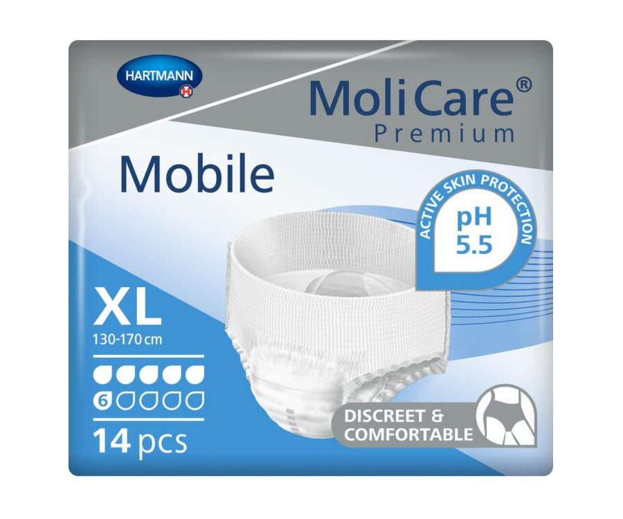 MoliCare Premium Mobile 6 Drops Extra Large 4 Packs x 14 Pants Value Pack