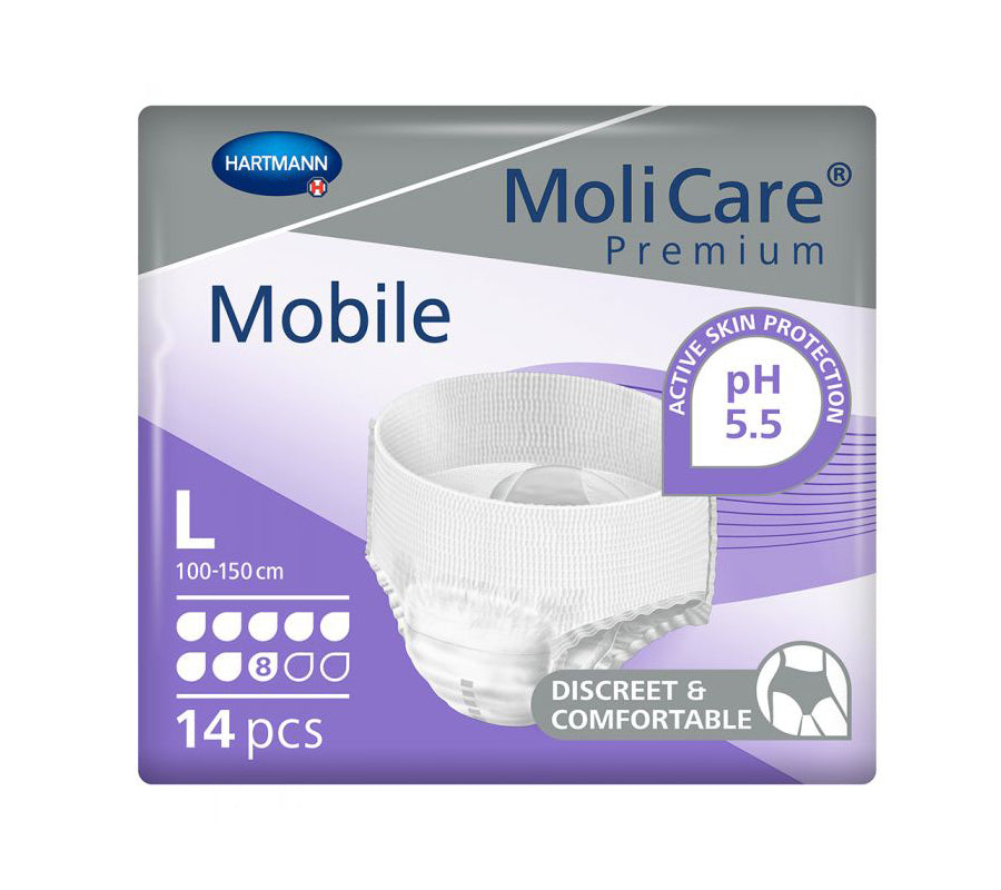 MoliCare Premium Mobile 8 Drops Size Large 4 Packs x 14 Pants