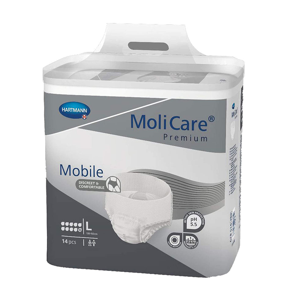 MoliCare Premium Mobile 10 Drops Size Large 4 Packs x 14 Pants Value Pack
