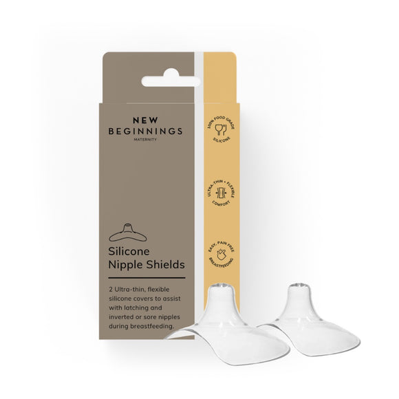 New Beginnings Silicone Nipple Shield 2 Pack