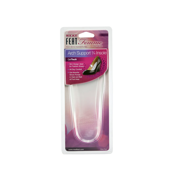 Neat Feat Femme Slimline Gel Arch Support 3/4 Insole