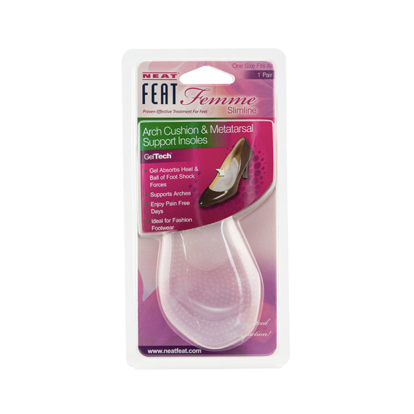 Neat Feat Femme Slimline Gel Arch Cushion & Metatarsal Insole