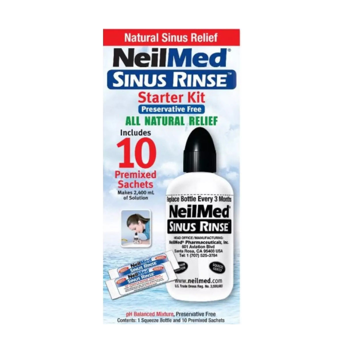 NeilMed Sinus Rinse Pediatric Starter Kit 10 Sachets – Scown's Pharmacy