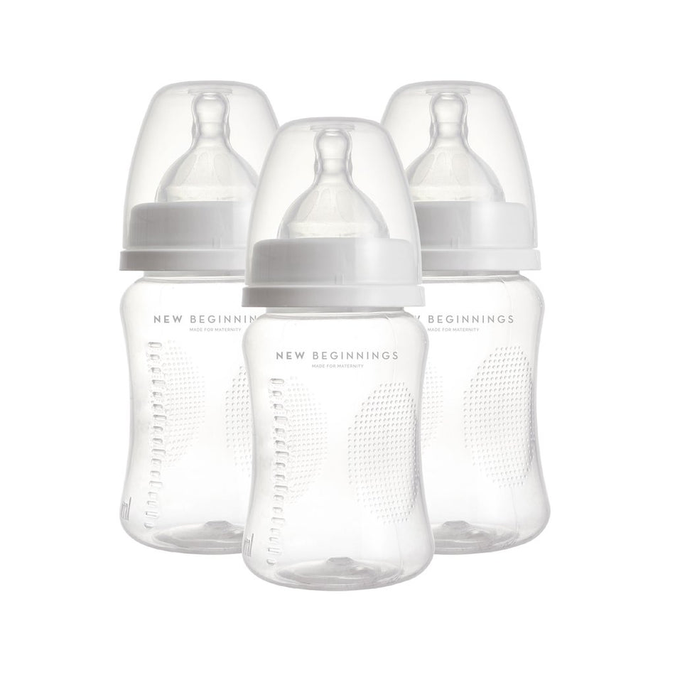 New Beginnings Feeding Bottle PP 180ml 3 Pack