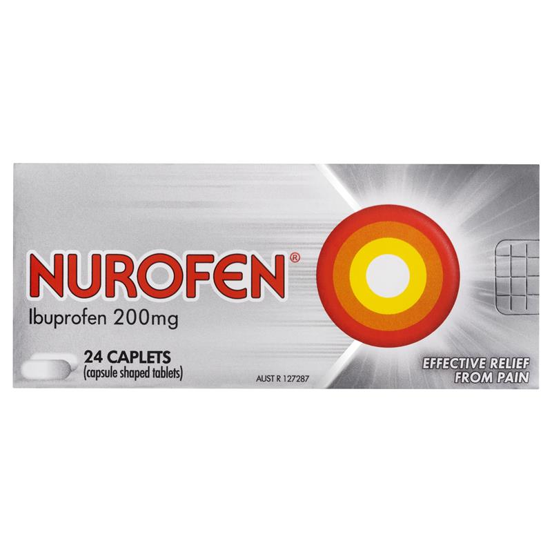Nurofen Pain & Inflammation Relief 200mg 24 Caplets