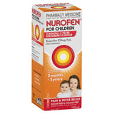 Nurofen Children 3 Months To 5 Years Strawberry Flavour Pain & Fever Relief 100ml