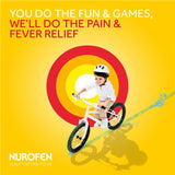 Nurofen Children 7+ Years Orange Chewable Pain & Fever Relief 12 Capsules