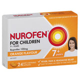 Nurofen Children 7+ Years Orange Chewable Pain & Fever Relief 24 Capsules
