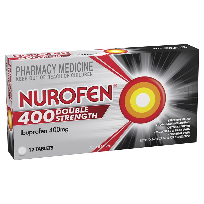 Nurofen Ibuprofen Double Strength 400mg 12 Tablet
