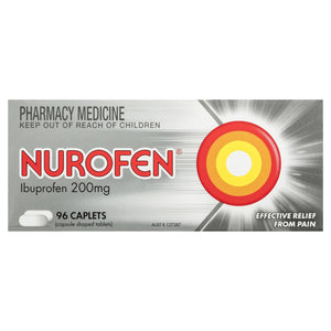 Nurofen Ibuprofen Pain & Inflammation Relief 200mg 96 Caplets