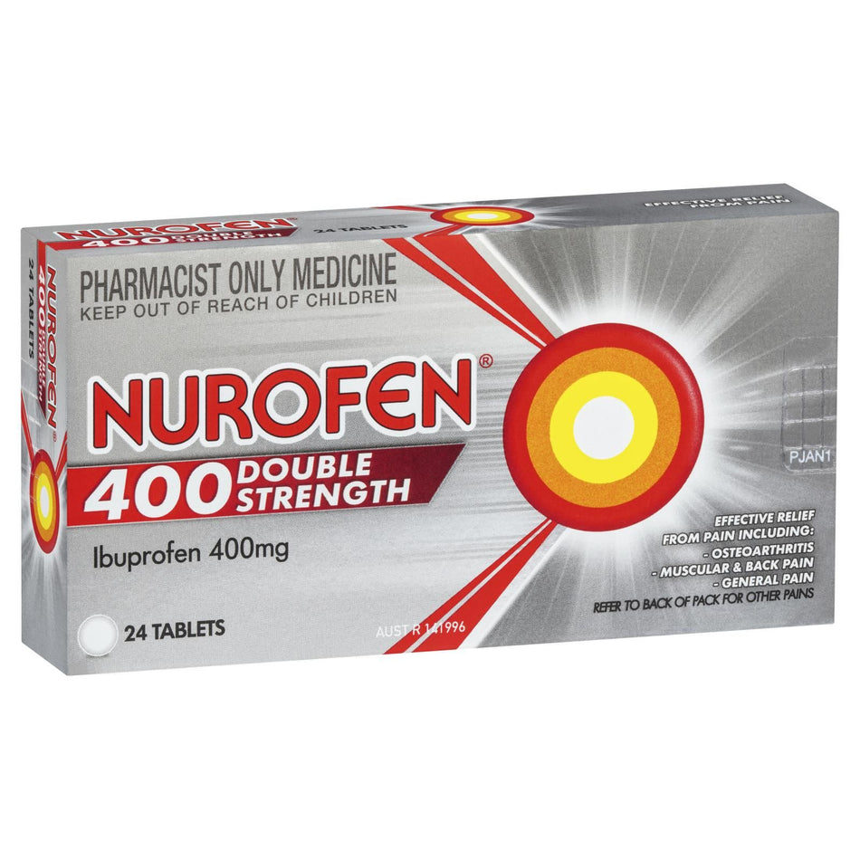 Nurofen Ibuprofen Double Strength 400mg 24 Tablets