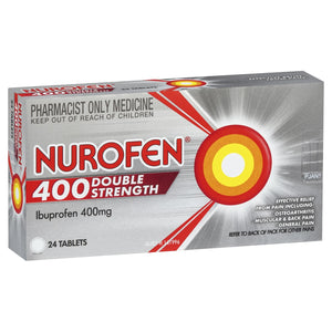 Nurofen Ibuprofen Double Strength 400mg 24 Tablets