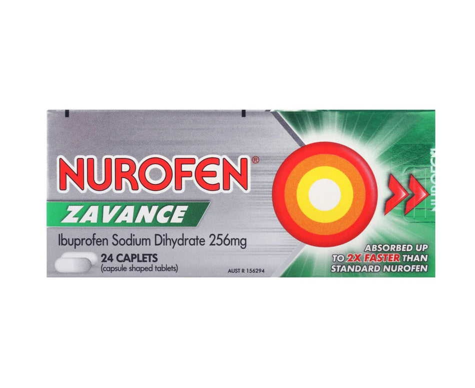 Nurofen Zavance Fast Pain Relief 256mg 24 Tablets