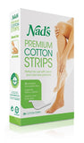 Nad's Hair Removal Premium Cotton Strips for Waxing - 20 Strips