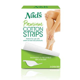 Nad's Hair Removal Premium Cotton Strips for Waxing - 20 Strips