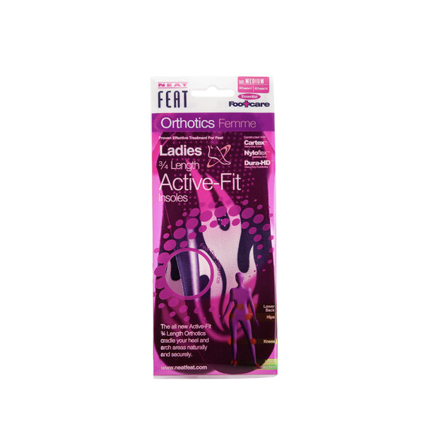 Neat Feat Femme Ladies 3/4 Length Active Fit Insole Large