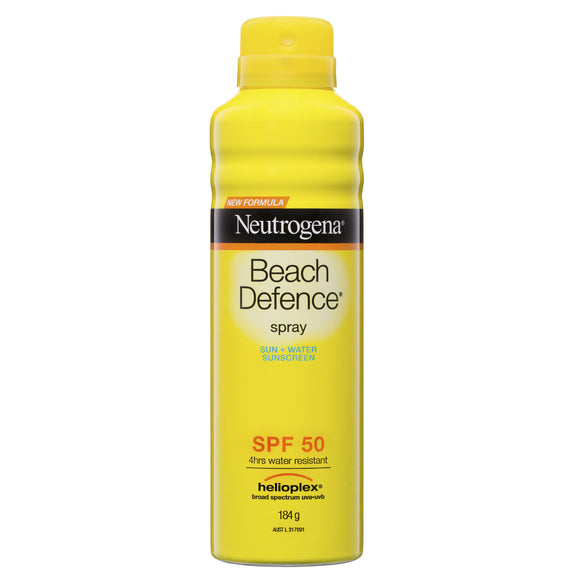 Neutrogena Beach Defence Sun + Water Sunscreen Spray SPF 50 184g