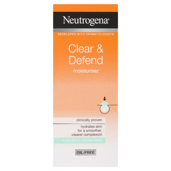Neutrogena Clear & Defend Daily Moisturiser Oil-Free 50mL