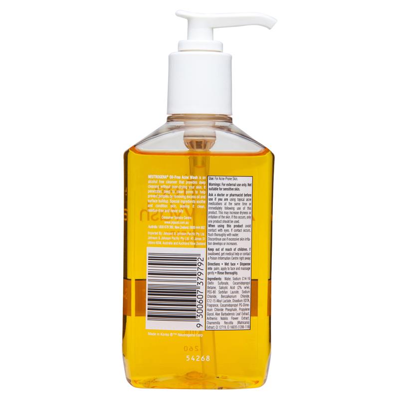 Neutrogena Oil-Free Acne Wash 175mL