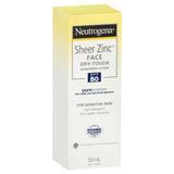 Neutrogena Sheer Zinc Face Dry-Touch Sunscreen Lotion SPF 50 59mL