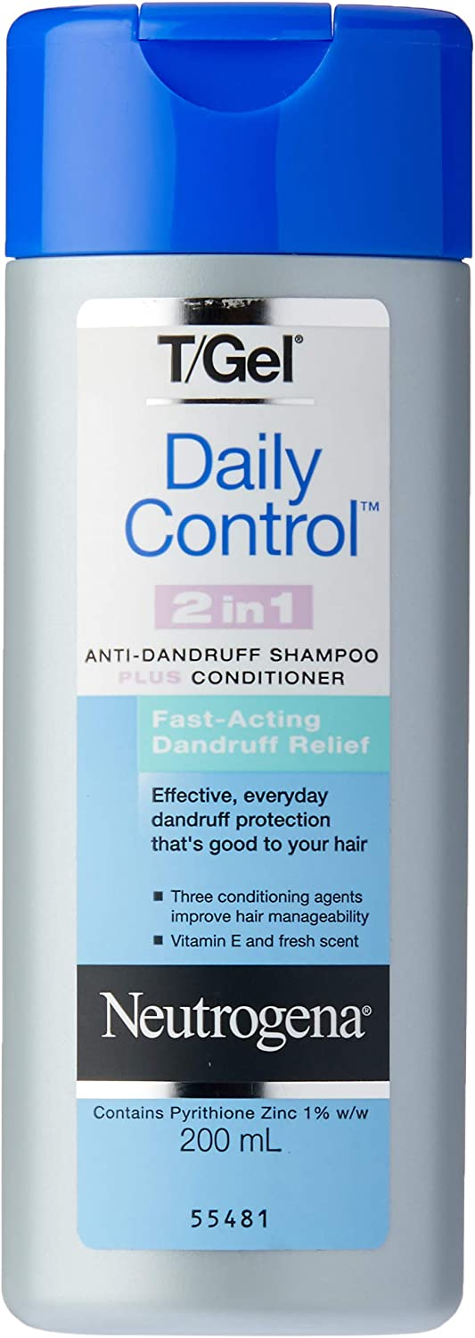 Neutrogena T/Gel Daily Control 2 in 1 Anti-Dandruff Shampoo Plus Conditioner 200mL