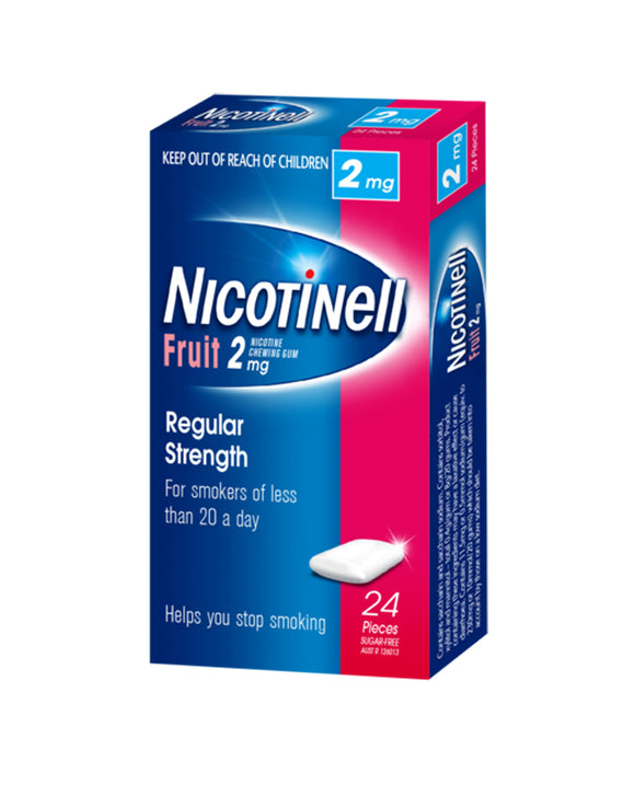 Nicotinell® Fruit Chewing Gum 2mg 24 Pack