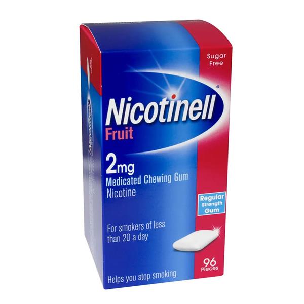 Nicotinell® Fruit Chewing Gum 2mg 96 Pack