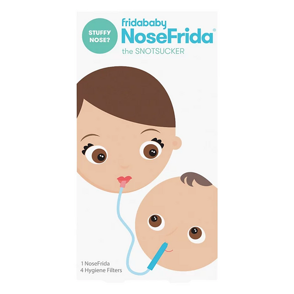 Nosefrida Nose Frida Baby Toddler Snotsucker Nasal Aspirator + 4 Filters