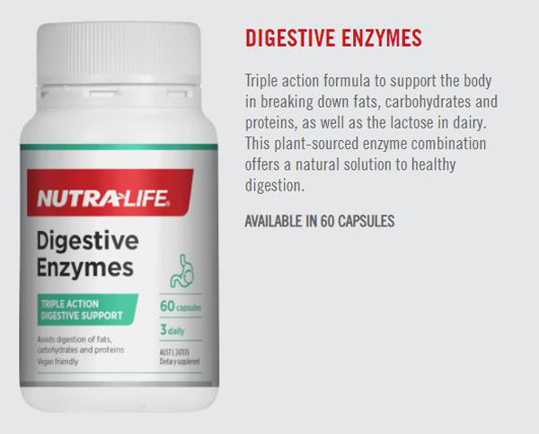 Nutra-Life Digestive Enzymes 60 Capsules